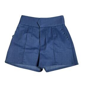 Julie Haus Tailored Shorts Women's 2 Blue Modern
